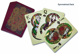 Celtic symmetrical playing cards from Gael Song. Click on image to view larger size in a new window.