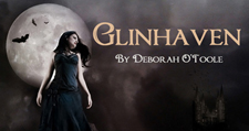 Button/page header preview from the upcoming "Glinhaven" site using the Chocolate Box font.