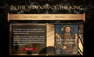 Future website for "In the Shadow of the King." Click on image to view larger size in a new window.