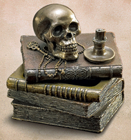 Skull & Books Trinket Box ($40.00)