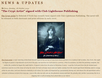 "The Crypt Artist" signed with Club Lighthouse Publishing.