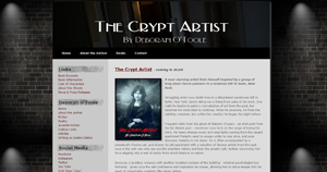 Official website for "The Crypt Artist."