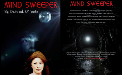 Front and back covers for "Mind Sweeper." Click on image to view larger size in a new window.