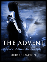 Sixth and current paperback cover for "The Advent." Click on image to view larger size in a new window.