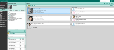 Larkin/Sullivan Family Tree. Click on image to view larger size in a new window.