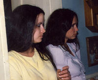 Me and Sheila (right) in the kitchen of the O'Toole Homestead in Heber City (early 1980s).