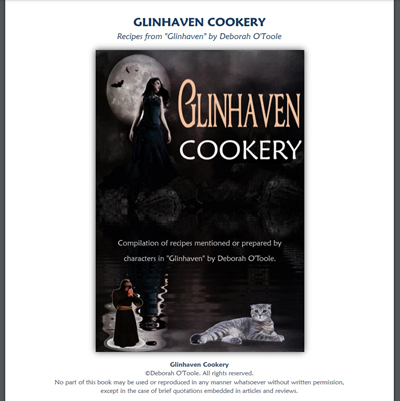"Glinhaven Cookery" is now FREE! Click on image to open the PDF file.