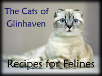 Cats recipe logo from "Glinhaven Cookery." Click on image to view larger size in a new window.