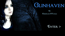 Intro preview from the upcoming "Glinhaven" site using the Chocolate Box font.