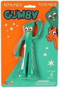 Gumby in the package, pictured with Pokey.