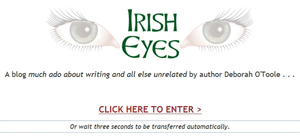 Landing page for Irish Eyes. Click on image to view larger size in a new window.