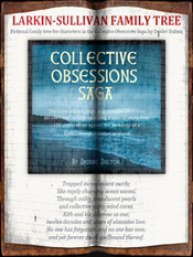 Detailed family tree for the Collective Obsessions Saga by Deborah O'Toole writing as Deidre Dalton. Click on image to view complete document in a new window.