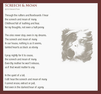 "Screech & Moan" by Deborah O'Toole. Click on image to view larger size in a new window.